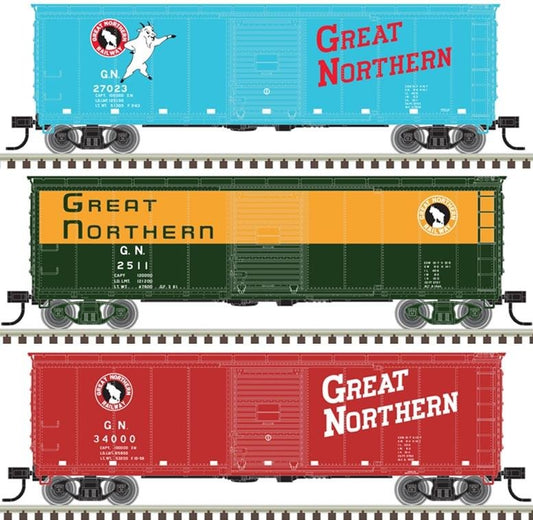 Atlas - Ho USRA Steel Boxcar GN LtdEd 3pak