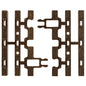Atlas - 3rail Snap Lock Clips Wood Tie