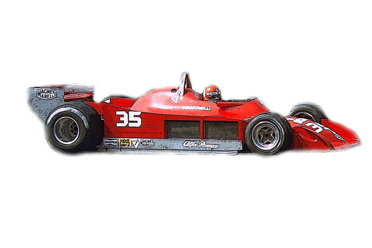 Tameo - SLK123 Alfa Romeo 177 - 1979 Belgian G.P. - White Metal Car Kit - Scale 1:43, Made in Italy