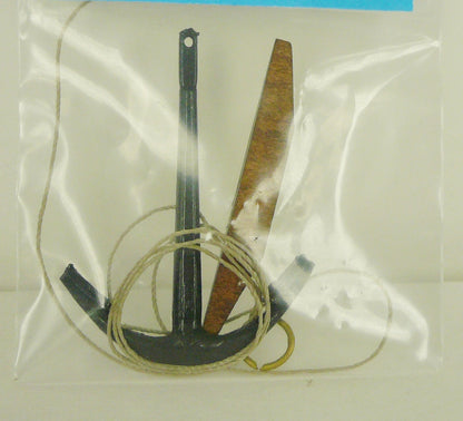 Corel - A-36 Anchor - 30 mm High - Cast metal with wood stock and rigging