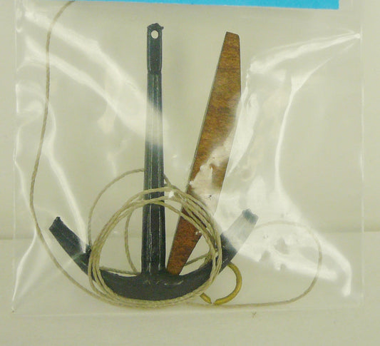 Corel - A-38 Anchor - 40 mm High - Cast metal with wood stock and rigging
