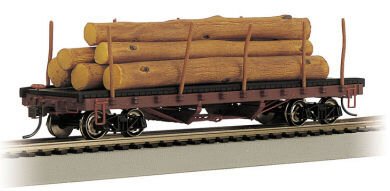 Bachmann - Ho 40' Log Car W/Logs '06-'35