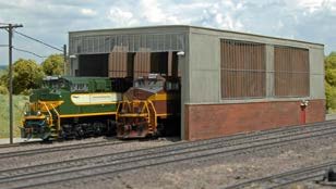 Bachmann - Ho Double Stall Shed