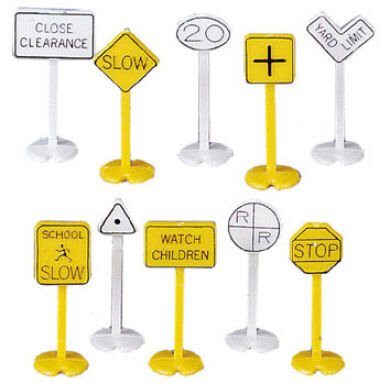 Bachmann - Ho Railroad & Street Signs