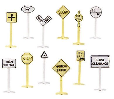 Bachmann - N Railroad & Street Signs