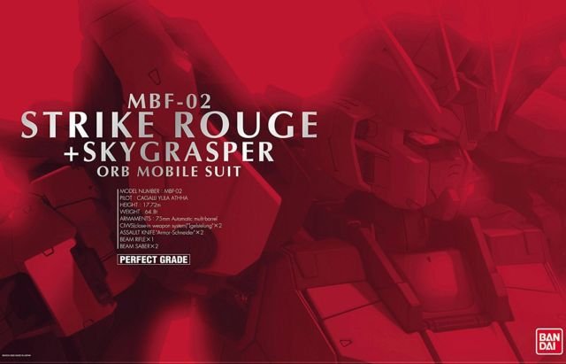 Bandai - PG Strike Rouge + Skygrasper Gundam Seed