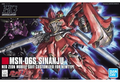 Bandai - HG Msn-06S Sinanju Gundam UC HGUC 1:144