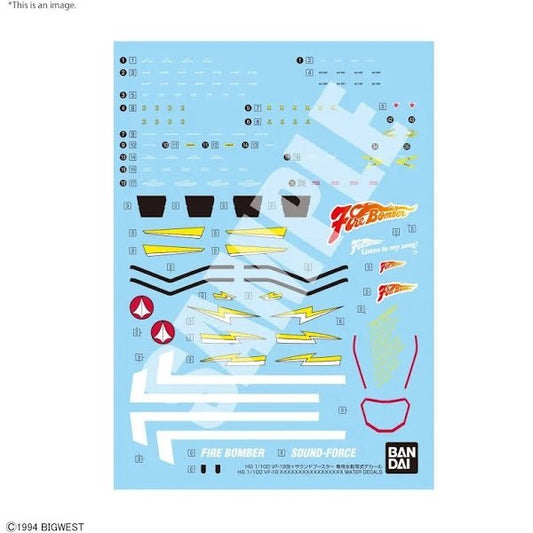 Bandai - YF-19 Custom Fire Valkyrie Decals