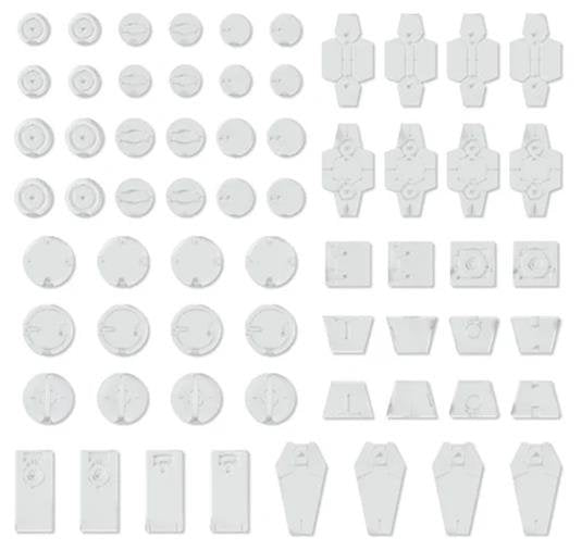 Bandai - Customize Material(DecorationParts1Wht