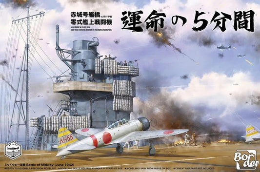 Border Models - A6M2 Zero + Akagi Bridge Deck 1:35