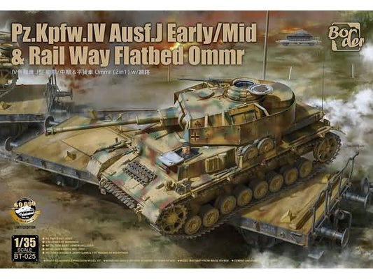 Border Models - Pz.Kpfw. IV Ausf J w/rail flatbed 1:35