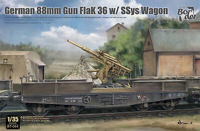 Border Models - 88mm Flak36 on RR Flatcar 1:35