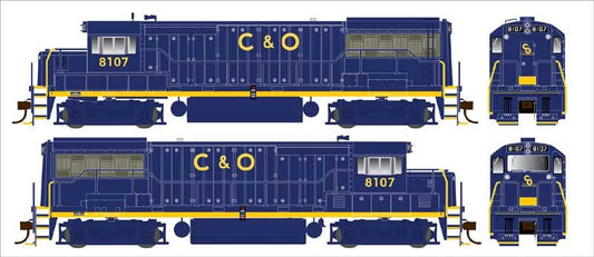 Bowser - HO U25b C&O PH IIa 8106 w/dcc