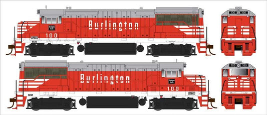 Bowser - HO U25b C B&Q IIb 100 w/dcc