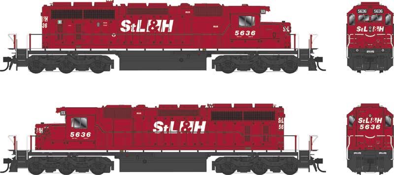 Bowser - Ho GMD SD40-2 StL&HR 5648