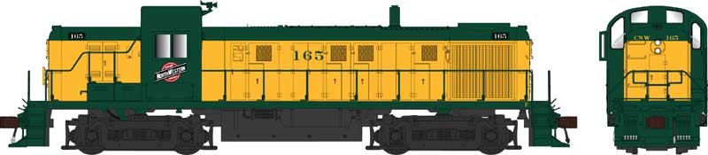 Bowser - Ho Alco RS-3 C&NW 166 W/sd
