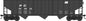 Bowser - Ho 70t 13p Triple Hopper PC H37B 459106