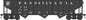 Bowser - Ho 70t 13p Triple Hopper PRR H37B 272285