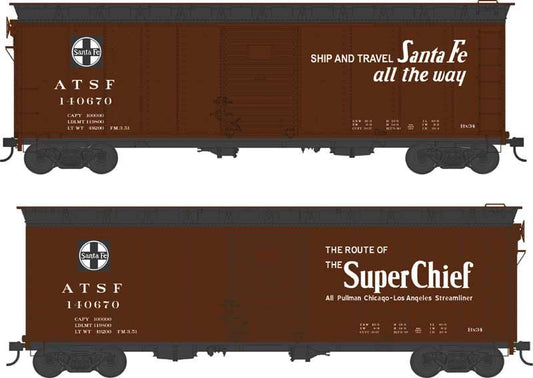 Bowser - Ho 40' Boxcar ATSF 140777