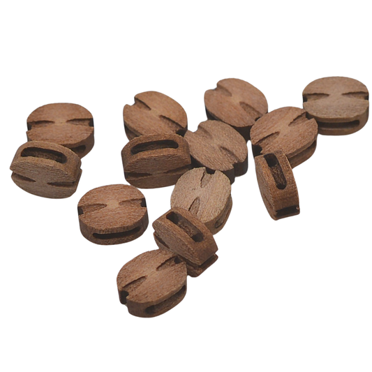 Beautiful Blocks 1 Sheave 2.5 mm Wood Block 20 pcs