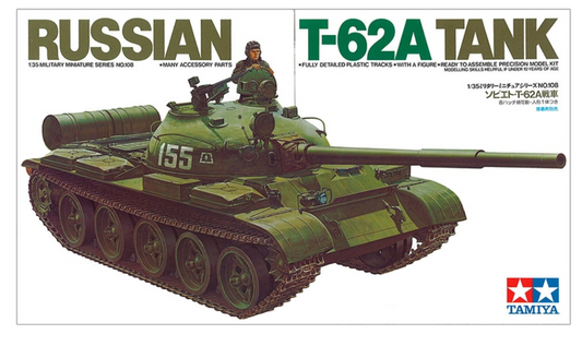 Tamiya - Russian T-62A Tank - Scale 1/35