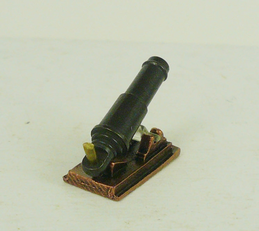 Corel - C-6 Carronade - 24mm (31/32") Burnished and blackened cast metal w/ aiming mechanisms