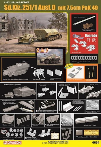 DML - Sd.Kfz.251/1 Ausf.D w/7.5cm Pak40 1:35