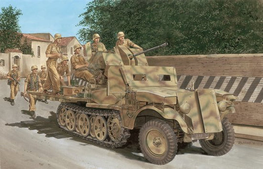 DML - Sd.Kfz.10/5 W/armored Cab&2CM fLAK 1:35