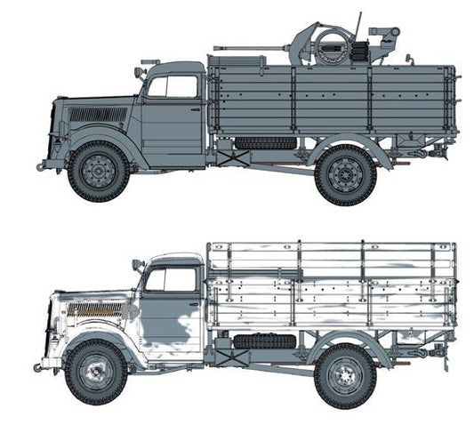 DML - German 3t 4x2 Truck W/2cm FlaK 38 1:35