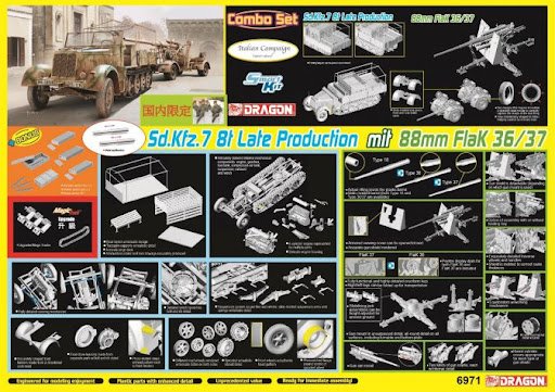 DML - SdKfz 7 8t Halftrack Late w/88mm 1:35