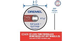 Dremel - EZ Lock 1-1/2' Thin Cut Cut Off 5pk