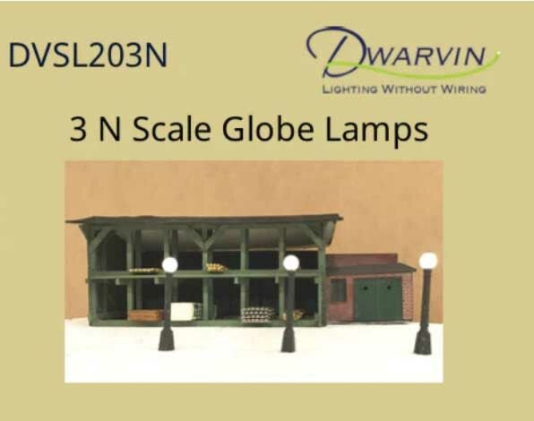Dwarvin Lighting - DVSL203 N Fiber Lit Globe Lamps 3pk