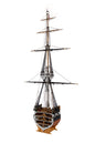 Model Shipways USS Constitution Cross-Section 1797 Wood Model - 1:76 Scale