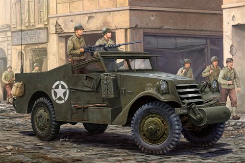 Hobby Boss - M3A1 Scout Car White Late 1:35