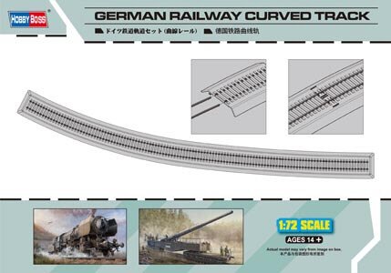 Hobby Boss - German Railway Curved Track 72