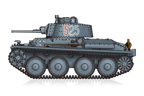 Hobby Boss - German Pz.Kpfw. 38t Ausf.E/F 1:72