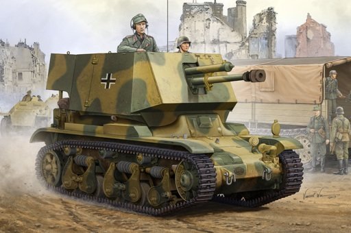 Hobby Boss - 4.7cm Pak T Sfl.Auf.Fgst 1:35