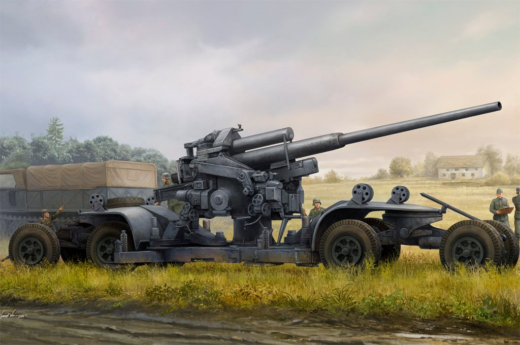 Hobby Boss - German 12.8cm Flak 40 1:35