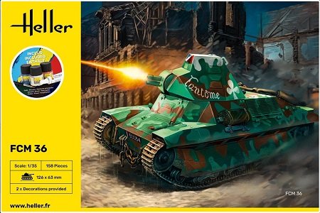 Heller - FCM36 tank starter set 1:35