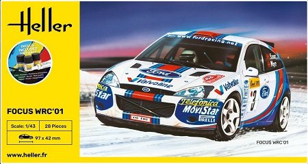 Heller - Ford Focus rally starter set 1:43