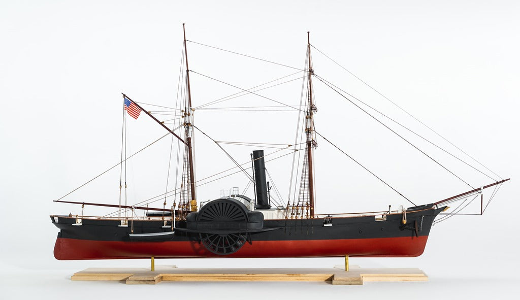 USCG Harriet Lane Steam Paddle Cutter & Gunboat 1857 1:96 Scale