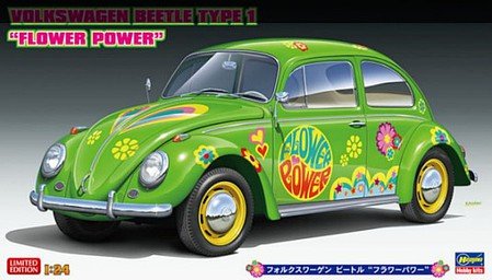 Hasegawa - Volkswagen Beetle Type 1 Flower Pwr 1:24