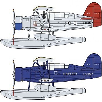 Hasegawa - SOC-3 Seagull USN Scout Plane 2pk 1:72