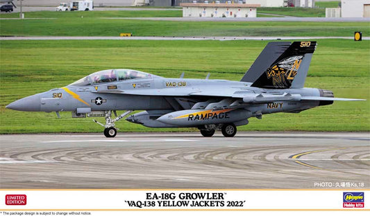 Hasegawa - EA-18G Growler VAQ-138 Yellow Jack 1:72