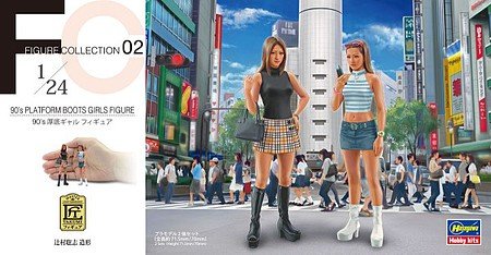 Hasegawa - 1990's Girl Wearing Platform Boots 1:24
