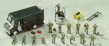 Hasegawa - Us Pilot/Ground Crew Set 1:72