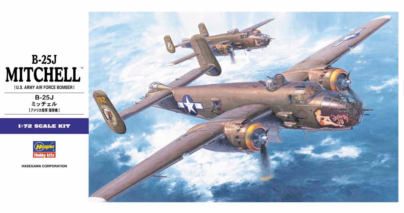 Hasegawa - B-25J Mitchell 498th Bg 1:72