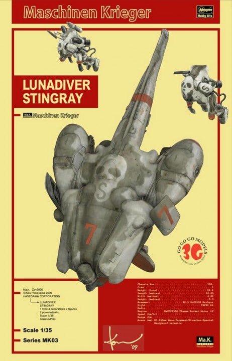 Hasegawa - Lunadiver Stingray 1:35