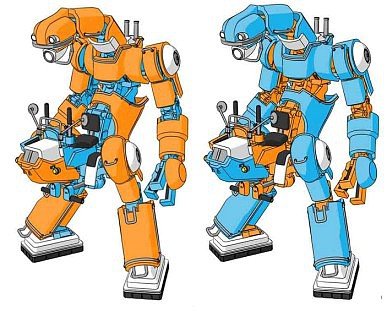 Hasegawa - Mechatro Chubu #01 Orange & Sky Blue1:35