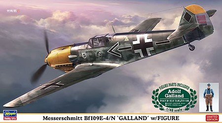 Hasegawa - Messerschmitt Bf109E-4/N Galland 1:48